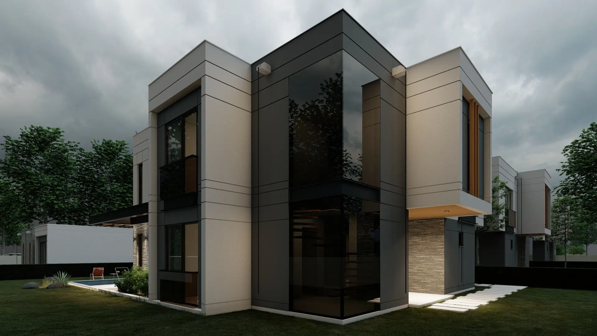 Serenita 1805 Lüks Villa Dış Cephe Dublex Arka